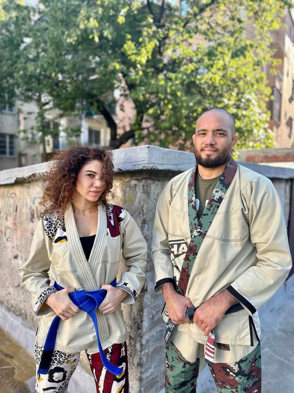 Alpha Catto Cattogi reversible BJJ gi worn during training session